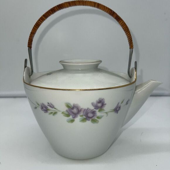 Noritake Other - Noritake Vintage Nippon Toki Kaisha Wicker Wrapped Handle Teapot